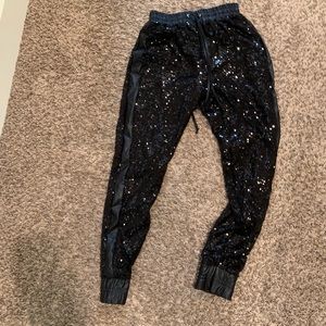 Sequin joggers